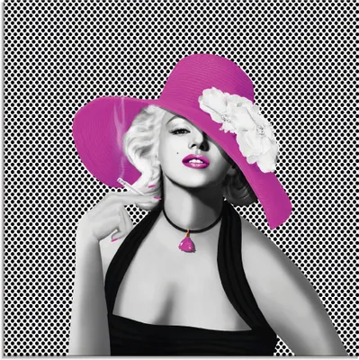 Produktbild von ARTland Glasbild Marilyn in Pop Art Größe: 50x50 cm