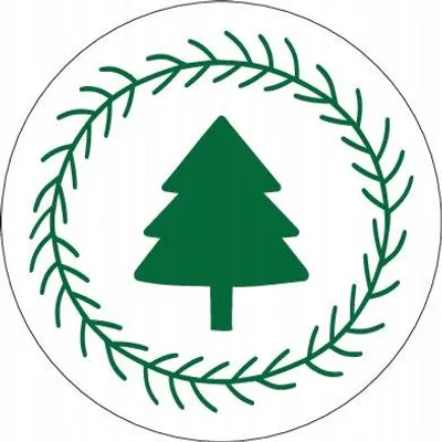 Produktbild von Weihnachtsbaum-Aufkleber, 10 Stück.