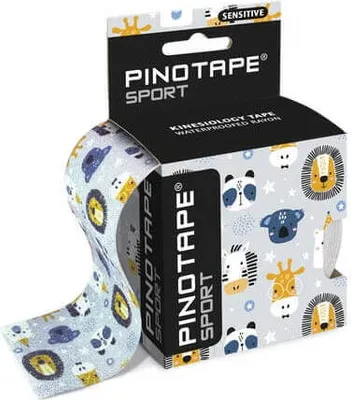 Produktbild von Pinotape Sport Sensitive Kinesiologie Tape Zoo 5 cm x 5 m