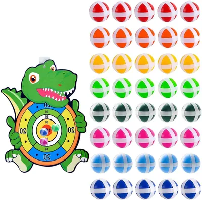 Productafbeelding van Klittenbandballen Set - Kleverige Ballen - Binnen en Buiten Spelen - Veilig Randloos Ontwerp - 40 Stuks - Multicolor
