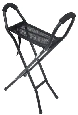 Produktbild von Faltbarer Gehstock - Tragbarer Gehstuhl - Leichtes Aluminium - Für Senioren - 113 kg Tragfähigkeit