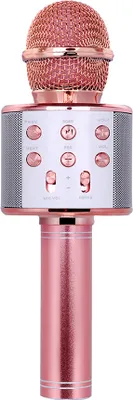 Produktbild von Professionelles drahtloses BT-Mikrofon Karaoke-Lautsprecher KTV Music Player Singrekorder Handmikrofon RosšŠgold