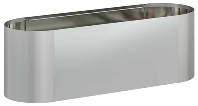 Image de Jardinière surélevée vidaXL pour le jardin, en acier galvanisé, 120 x 40 x 40 cm