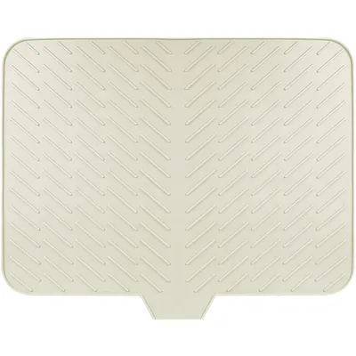 Produktbild von Silikon Abtropfmatte 58x43cm mit Ablauf – Hitzebeständig & Antirutsch – Spülmatte Beige