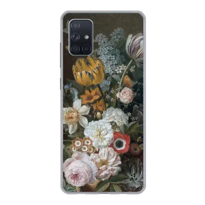 Produktbild von MuchoWow® Handyhülle Schutzhülle Hülle für Samsung Galaxy A71 Stilleben mit Blumen - Gemälde von Eelke Jelles Eelkema Silikon Softcase Handy Hülle - Kartenbesitzer