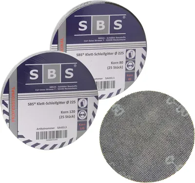 Produktbild von 50 Blatt Klett Gitterleinen Schleifgitter 225mm Korn 80, 120