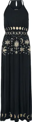 Produktbild von Gothicana by EMP Damen schwarzes Kleid mit Taillenraffung M