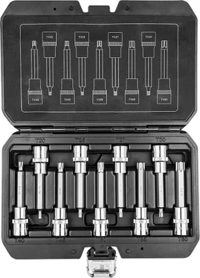 Image de NEO TOOLS Embouts Torx sur douille 100 mm, set de 9 pcs.
