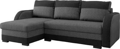 Produktbild von MIRJAN24 Ecksofa Korto, Stilvoll Polsterecke mit Bettkasten und Schlaffunktion, Eckcouch vom Hersteller, Kissen, Wohnzimmer (Malmo 96 + Malmo 95)