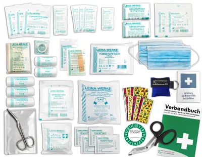 Produktbild von Komplett-Set Erste-Hilfe KITA PLUS 1 nach aktueller DIN/EN 13157 für Betriebe incl. Notfallbeatmungshilfe
