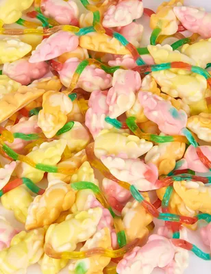 Obrázok produktu pre Myši v sáčku na cukríky 1000 g farebné