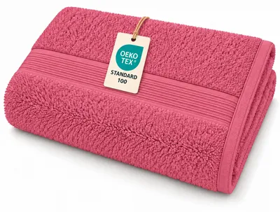 Zdjęcie produktu dla Ręcznik do sauny, frotte, 500 g/m², 80 x 200 cm, różowy