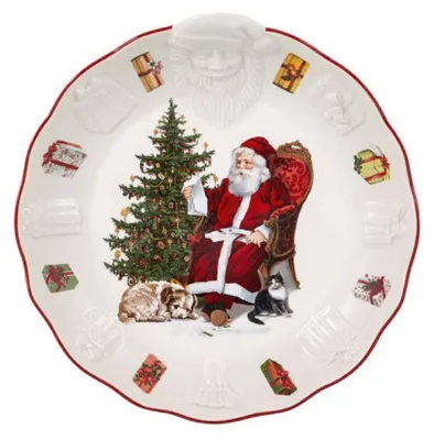 Obrázek produktu pro Vánoční mísa Villeroy and Boch s reliéfem Santa Clause 24x25 cm Toy's Fantasy Villeroy & Boch