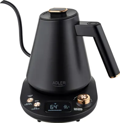 Produktbild von Adler AD 1349 Elektrischer Wasserkocher mit langem Auslauf 1.0L Schwarz (AD 1349)