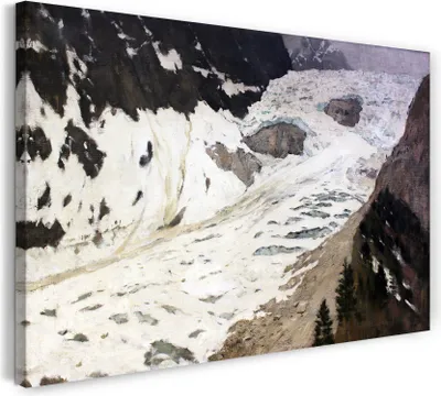 Produktbild von Leinwandbild (60x40cm): Issac Levitan - Alpen Anagoria, echter Holz-Keilrahmen inkl. Aufhänger, handgefertigt in Deutschland