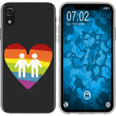 Produktbild von PhoneNatic Case kompatibel mit Apple iPhone Xr Silikon-Hülle pride Männer M3