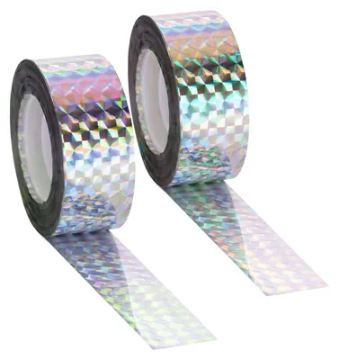 Productafbeelding van Vogelafschrikband 2 Rollen 90m x 2.5cm Reflecterend voor Balkon en Tuin