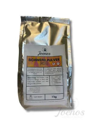 Produktbild von Schwefelpulver Kaliumdisulfit  Schwefelpulver 1 kg bietet eine große Menge für die professionelle Wein-und Sektproduktion oder für große Hobbyprojekte