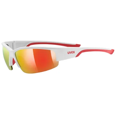 Produktbild von Uvex Sportstyle 215, Multisportbrille, Unisex, Halbrandlos, Rot, Weiß, Rot, Weiß, Rot