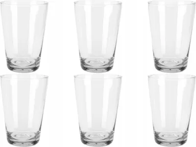 Produktbild von Koopman International 6er Set Trinkgläser Recyclingglas 450ml