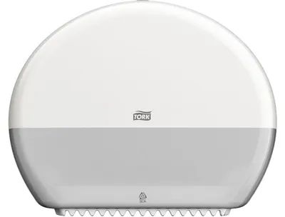 Produktbild von Tork Spender für Mini Jumbo-Toilettenpapier Weiß T2 geschlossen Elevation Linie