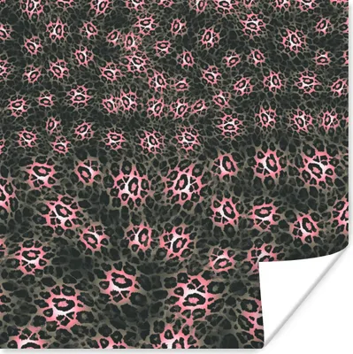 Produktbild von MuchoWow® Poster Leopard - Muster - Tier 50x50 cm - Wohnzimmerdekoration