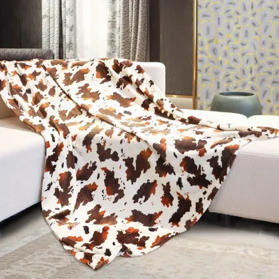 Immagine prodotto di Coperta in pile - Motivo animalier - Leggera e calda