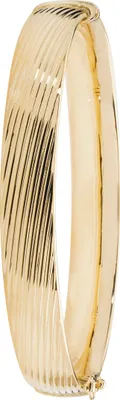 Produktbild von Eleganter 9 Karat (375) Gold Damen - Klappbar Armreif - 10mm, 8 Gramm; TRS20669