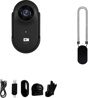 Obrázek produktu pro INF Černá A100+ Mini Akční Kamera s Magnetem - 1080P HD Kapesní Vlog Kamera