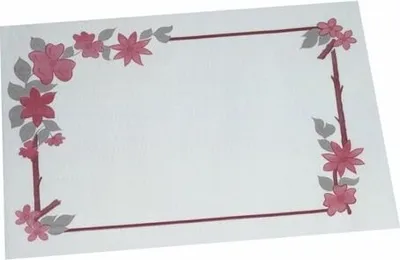 Produktbild von Papstar Tischsets, Papier 30 cm x 40 cm weiß "Blumenranke", 4 x 250 Stück