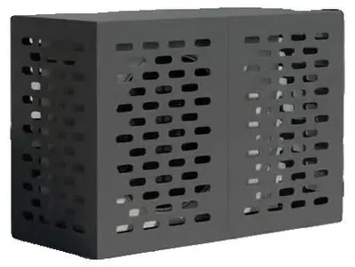 Imagen del producto de Cubierta para unidades de aire acondicionado exteriores, resistente a la intemperie, fabricada en metal duradero, color antracita