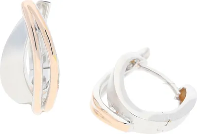 Produktbild von JuwelmaLux Creolen 925 Silber Roségold plattiert JL20-06-0714