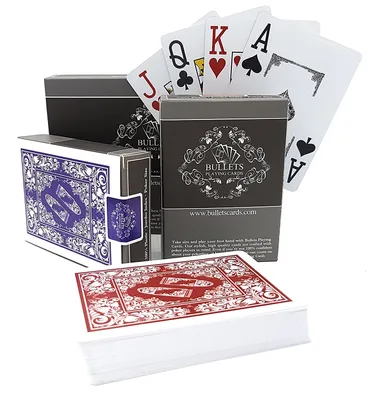 Produktbild von Unser Klassiker: Plastik Pokerkarten, Doppelpack.Stil:Zwei Eckzeichen