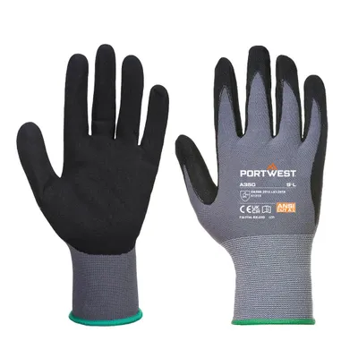 Produktbild von Portwest A350 Dermiflex Nitrilschaum-Handschuh Black Gr. L