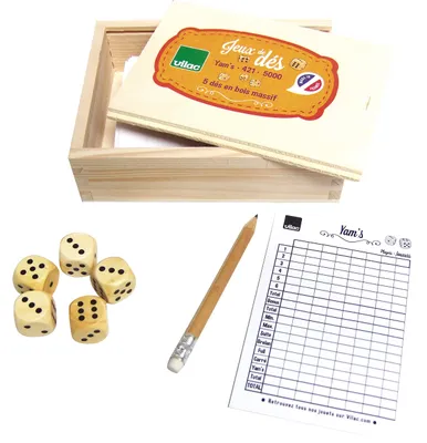 Produktbild von Vilac Holz Würfelspiel Yam's klassisches Familienspiel pädagogisch