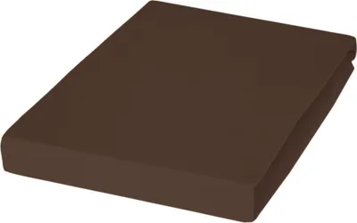 Produktbild von Janine Design Elastic-Jersey Spannbetttuch (für Box-Spring Betten) TOPPER 5001 Farbe dunkel braun Größe 200x200 cm