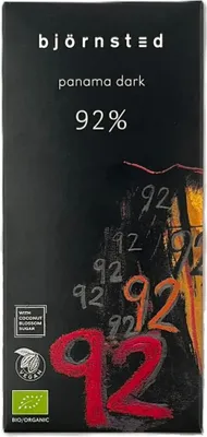 Produktbild von Björnsted Panama Dark 92% Bitterschokolade 80g -