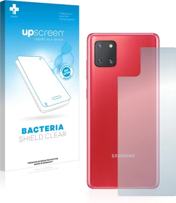 Produktbild von upscreen Schutzfolie für Samsung Galaxy Note 10 Lite (Rückseite) Antibakterielle Folie Klar Anti-Kratzer