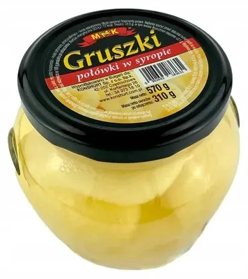 Zdjęcie produktu dla Gruszki połówki w syropie 530g MK