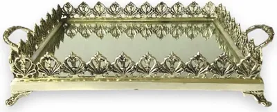 Immagine prodotto di Casa Padrino Barock Tablett Gold 45 cm - Barockstil Gastronomie Accessoires