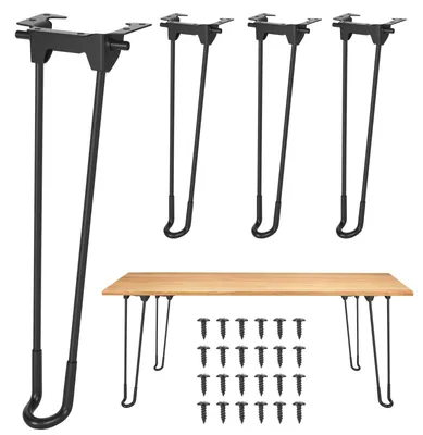 Obrázok produktu pre Omgoods - 4 kusy skladacích nožičiek na nábytok, 32 cm - Ideálne pre projekty typu "urob si sám"