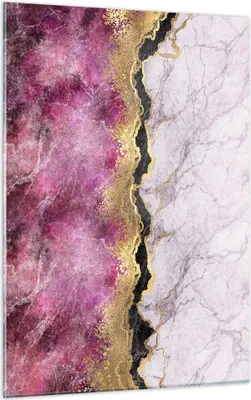 Produktbild von Bilder auf glas - Einteilig - Rosa golden Hintergrund - 50x70cm - Glasbilder - Wandbilder - Bilder - zum Aufhängen bereit - Wanddekoration aus Glas - Glas Bilder - Wandbild auf Glas - GPA50x70-5038