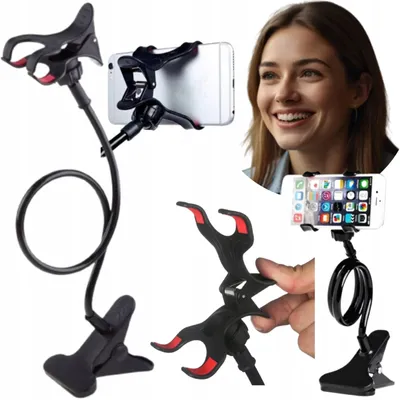 Produktbild von Interlook Flexibler Handyhalter mit Klemme Schwanenhals Tischklemme