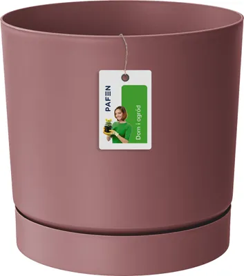 Produktbild von Topf mit marsala Kunststoffboden 23,9 cm Tubo