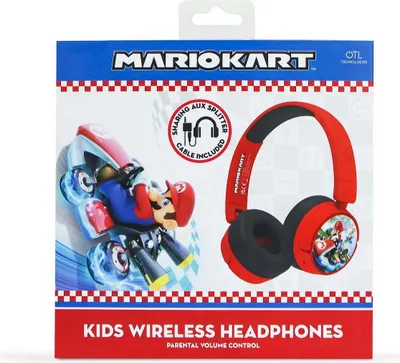 Obrázok produktu pre Stereofónne slúchadlá OTL MARIO KART KIDS BT