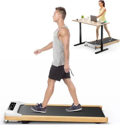 Produktbild von COSTWAY Laufband für unter dem Schreibtisch, Walking Pad mit Fernbedienung, LED-Anzeige & 15 voreingestellten Programmen