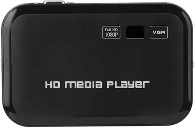 Produktbild von HD Media Player, HDMI -Ports 1080p tragbare volle digitale Wiedergabe -Videos Fotos USB Drive/SD -Karten/externe Geräte, HDMI/AV/VGA -Ausgang (EU -Ste