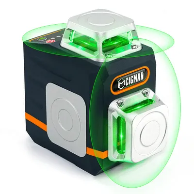 Produktbild von CIGMAN CM720 2×360° Laser-Wasserwaage – Grünlaser mit Fernbedienung