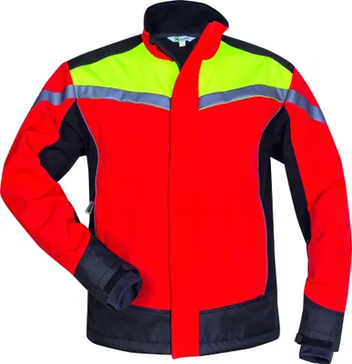 Immagine prodotto di Giacca softshell da operaio forestale ESCHE taglia M rosso/giallo/nero ELYSEE