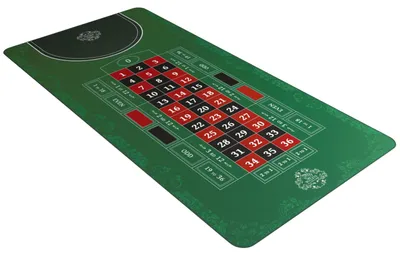 Produktbild von Roulette-Matte - Verschiedene Größen - Single 0 oder Double 0.Größe:160 x 80cm,Edition:Single 0